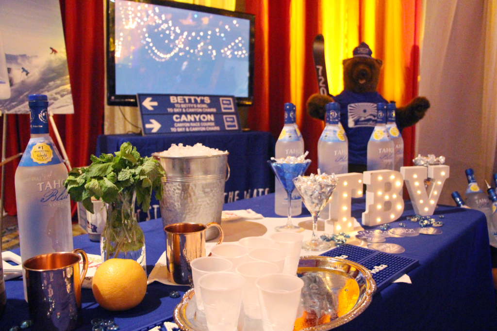 Tahoe Blue Vodka Booth