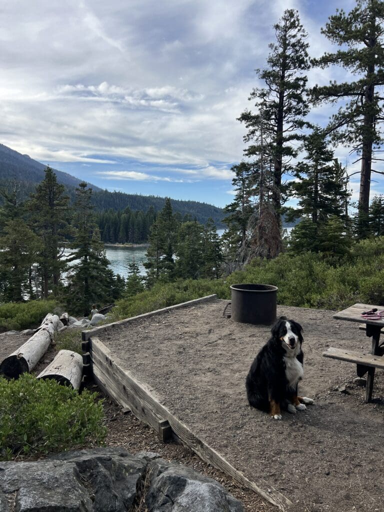 Lower Eagle Point Campground in Emerald Bay Site #77