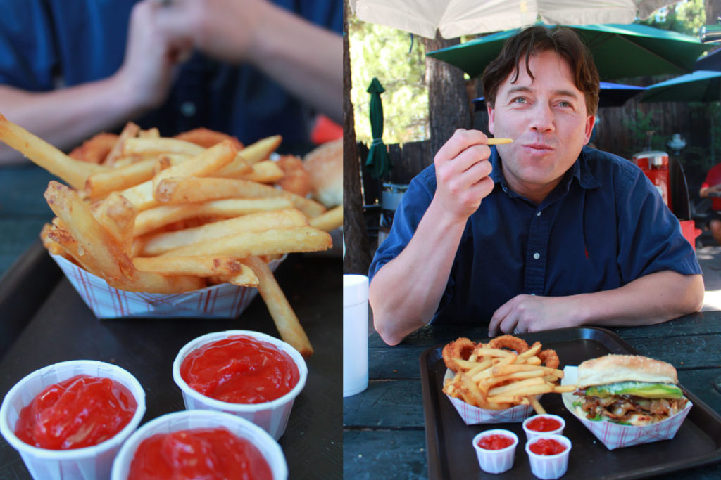 french fries at izzys burger spa lake tahoe