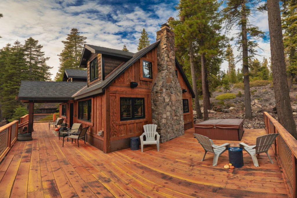 Beautiful, private airbnb exterior in Lake Tahoe