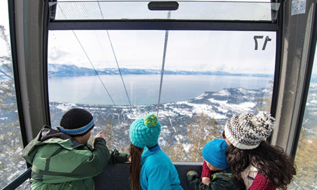 View of the lake from the Heavenly Ski Resort Gondola
