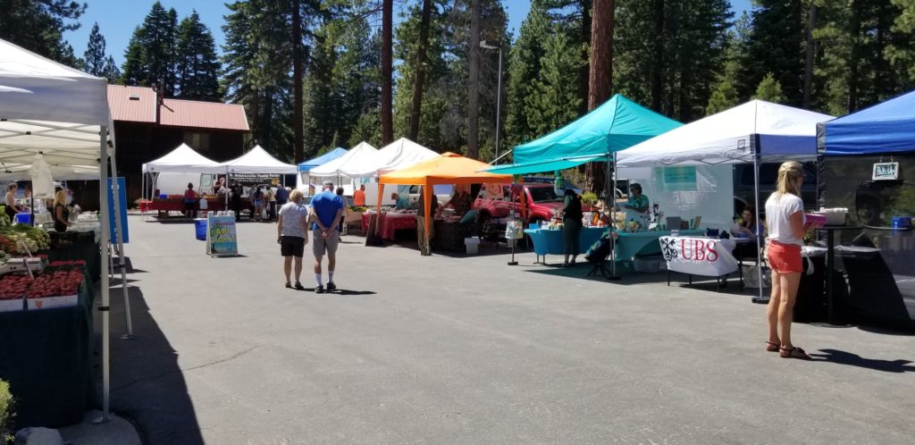 Incline Village tents for farmers market
