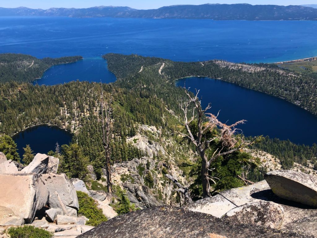 View from Maggie's Peak hike in Lake Tahoe